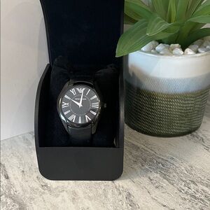 Armani Exchange Black Dial Men's Dress Watch